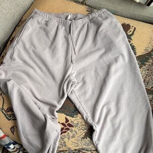 SKIMS Light Gray Track Pants